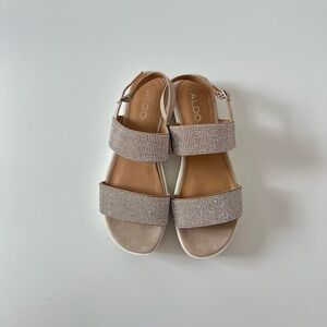 Rhinestone platform sandals